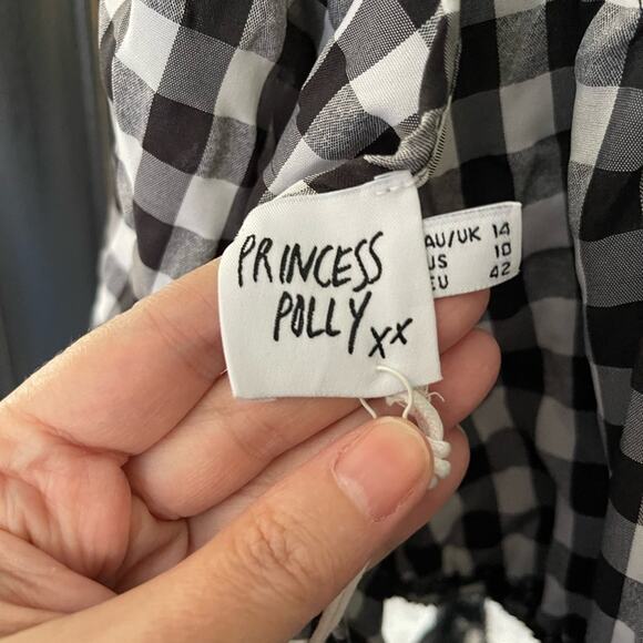 NWT Princess Polly Ellie Gingham Mini Dress Size 10 - Picture 10 of 10